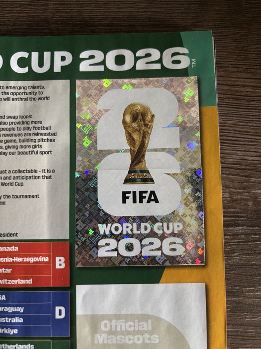 Panini FIFA World Cup 2026 размяна на стикери и албум с 500 стикера