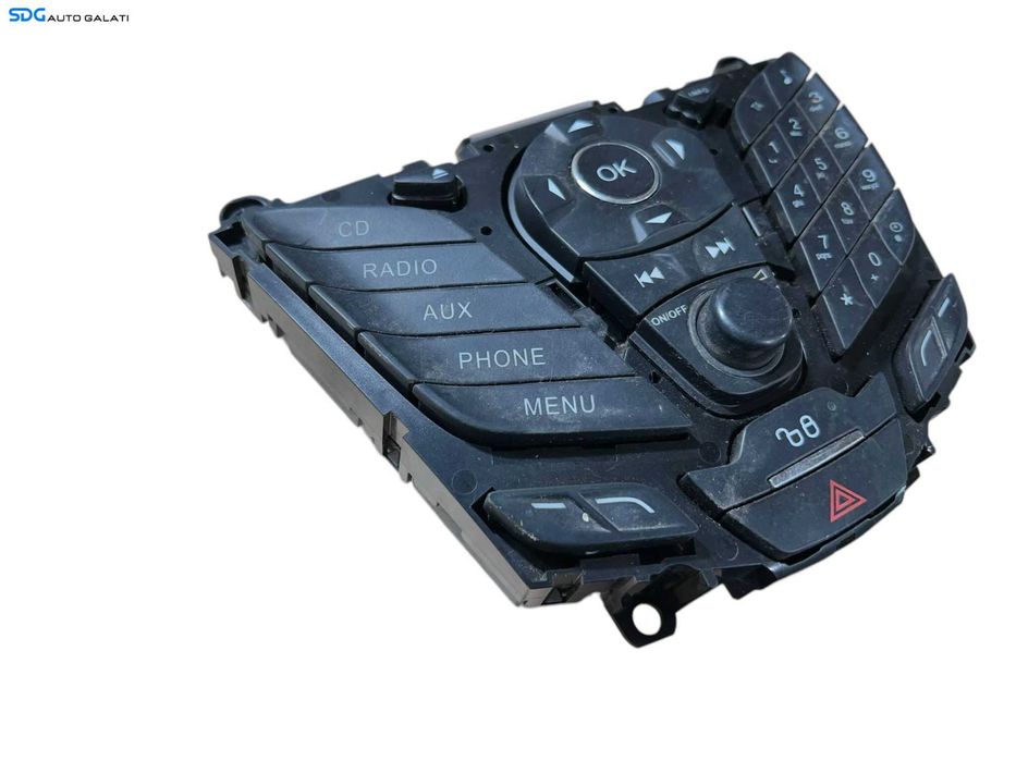 Panou Buton Butoane Comanda Control Radio CD Player Navigatie Volum Avarii Inchidere Centralizata Ford Focus 3 2010 - 2015 Cod BM5T-18K811-BA BM5T18K81BA [LR0526]