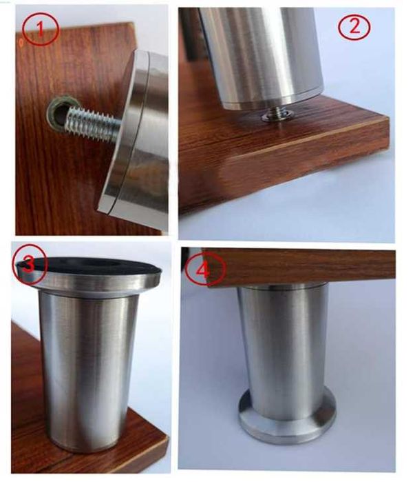 Picioare Mobilier 20cm sau 8 cm, Inox, NOI