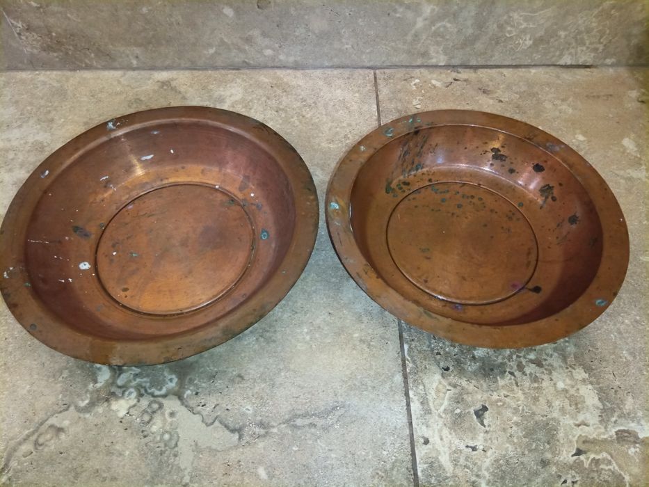 Медни бакърени чинии -2 бр. 20лв /бр