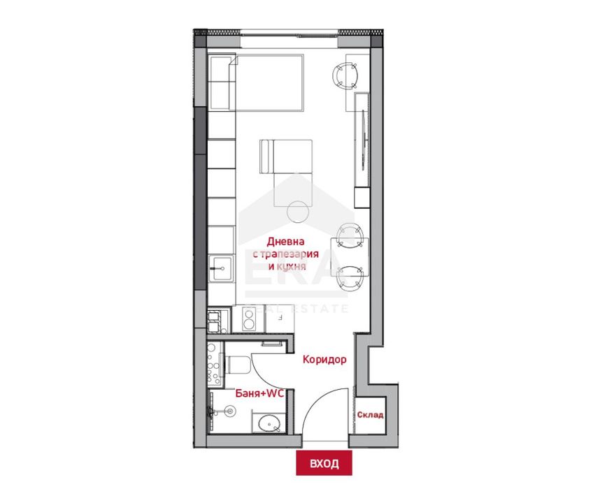 Продава се Едностаен апартамент в София, Център - 46 кв.м за 3244 €/кв.м - Снимка #3