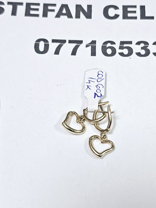 Vand cercei din aur 14 k 2.58 g cod 602