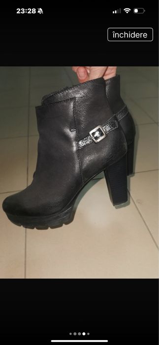 Botine de dama YFK, din piele