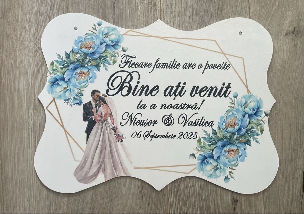 Placuta poarta “Bine ati venit!”