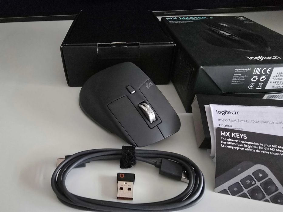 Mouse Logitech MX Master 3, Wireless/Bluetooth, Graphite