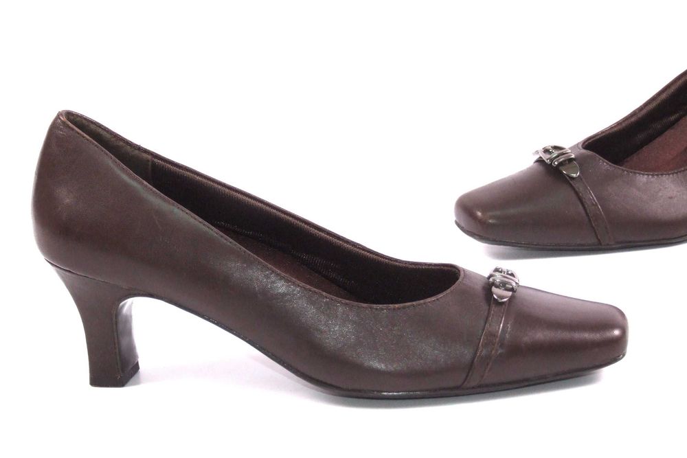 Pantofi dama "AIR SUPPLY" 37,5 - 38, piele 100%, maro inchis, NOI