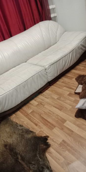 Продам шикарный кожаный диван