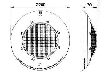 Фонарь для бассейнов AstralPool «Extra Flat»