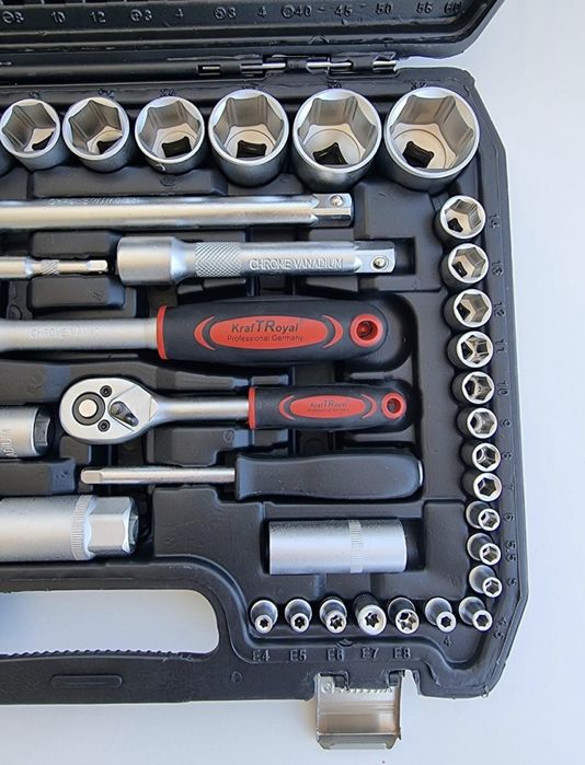 Професионален комплект гедоре 108 Части KRAFTROYAL
