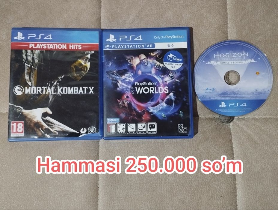 PS3/PS4/PS5 uchun orginal xit oʼyinlar