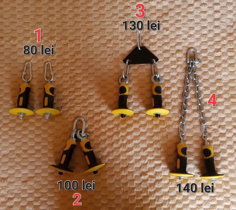 manere ergonomice fitness, gym, accesorii helcometru, triceps/biceps