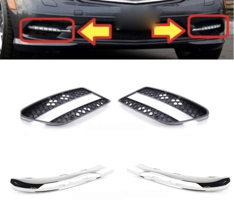 Mercedes W204 AMG C Решетка лява дясна предна броня капак панел в204 ц