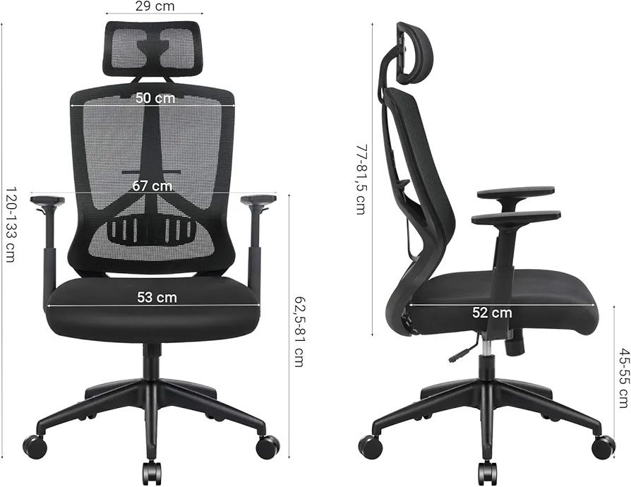 Scaun de birou ergonomic SONGMICS – impecabil