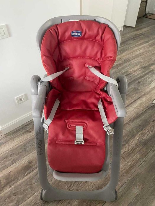 Scaun de masa Chicco Polly Magic Relax, Red Passion, 6luni+