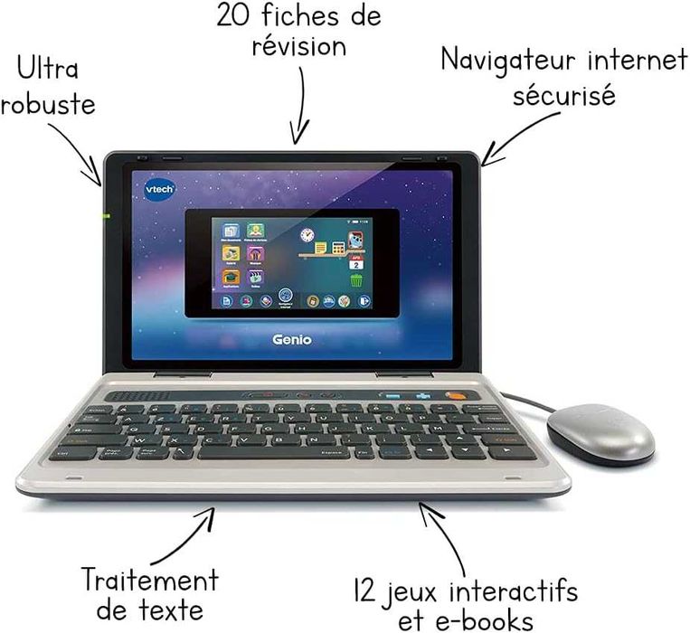 Laptop copii VTECH Genio invatarea limbii franceze, PREMIUM. 66% OFF