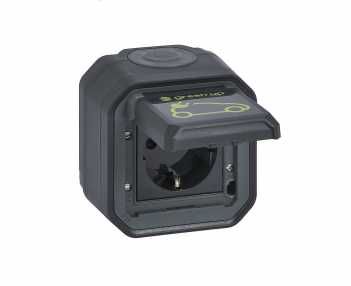 Подсилен Шуко контакт за електромобил Открит монтаж | Legrand | 3.7 kW