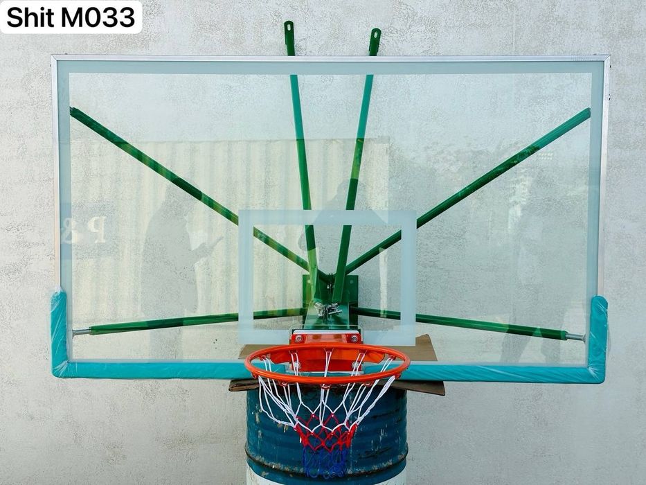 Баскетбольный щит с креплением 180х105см профессиональный