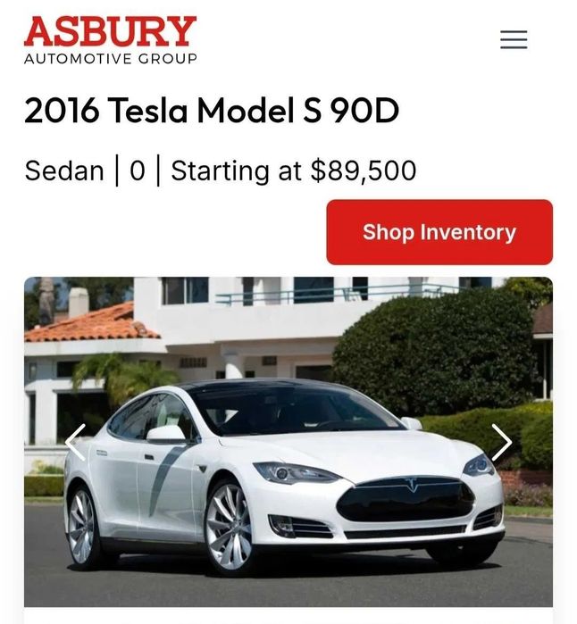 Tesla Model S 90D Dual Motor, 2016г. (Американка)