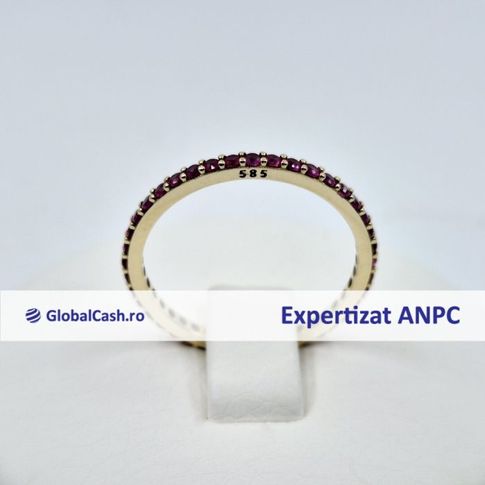 Inel tennis din aur de 14k, 1.65g | GlobalCash.ro #LU28664