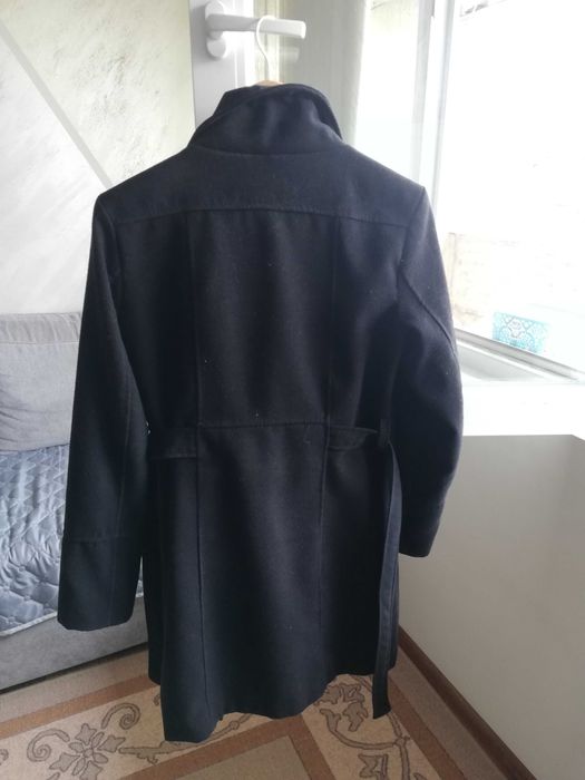 Дамско черно палто
