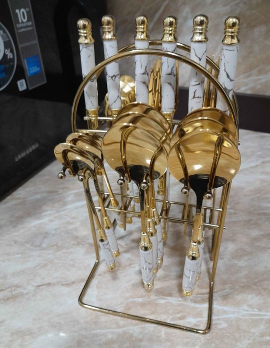 Oshxona uchun to'plam stend ложка вилка нож кухня коллекция