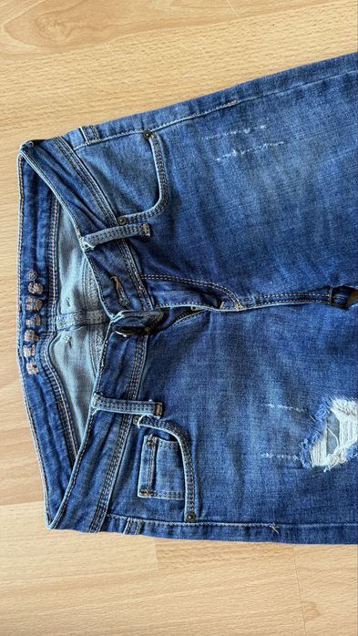 Дънки с дълъг крак ниска талия