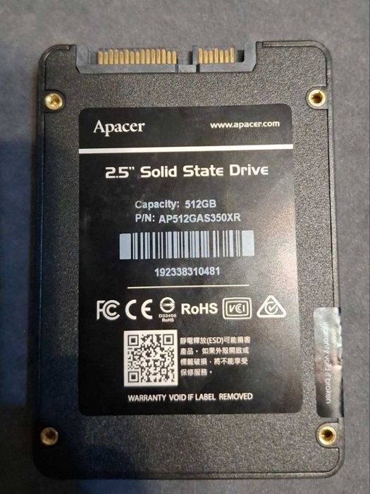 SSD Apacer AS350X 512GB