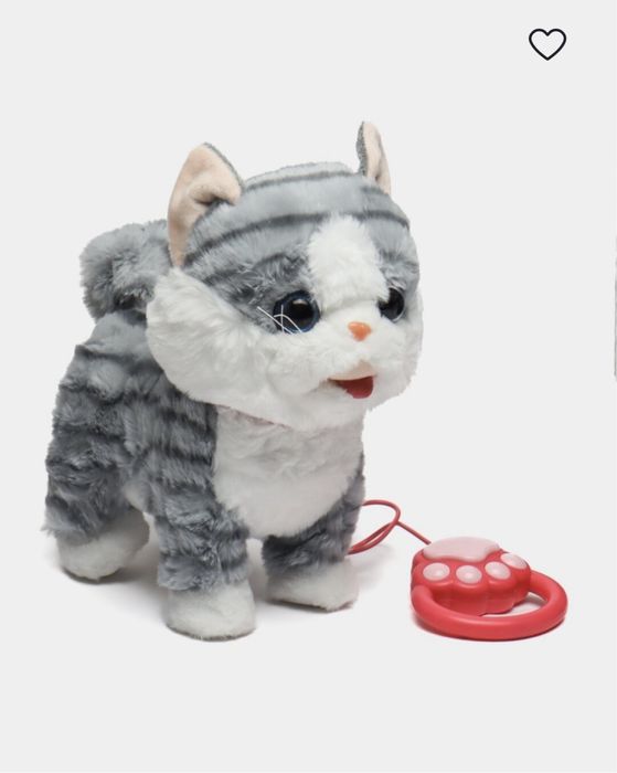 "Кошка на поводке", ходит, поёт, мяукает, повторяет