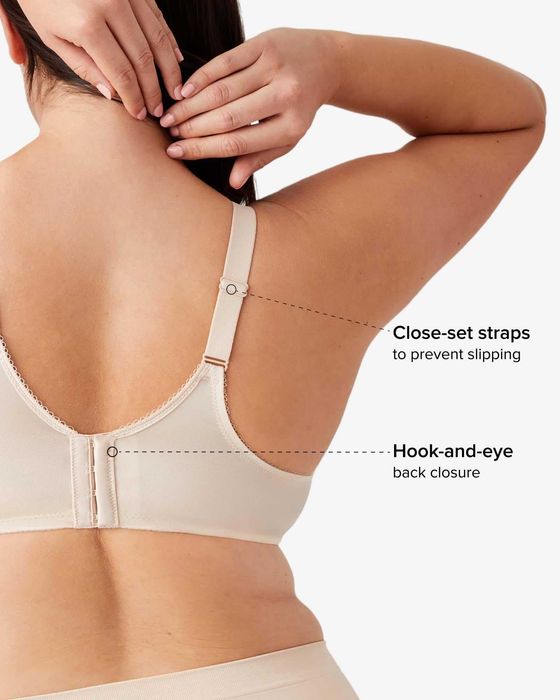 Нов спортен бежов сутиен Wacoal с банел 90C