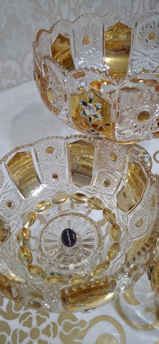 Богемская хрустальная набор