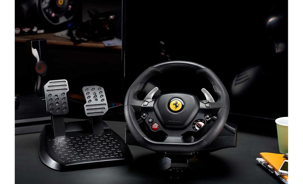 Волан с педали FERRARI 488GTB Edition Thrustmaster T80 за PS5 / PS4 / PC