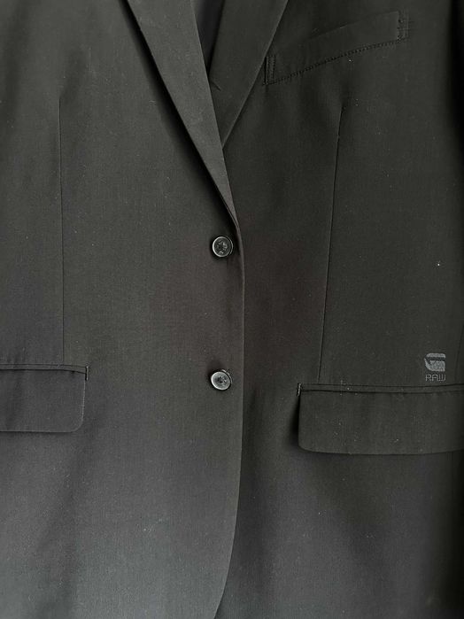 Модерно лятно сако тип блейзър на G-Star. Размер 54 XL Цвят черен. ТОП