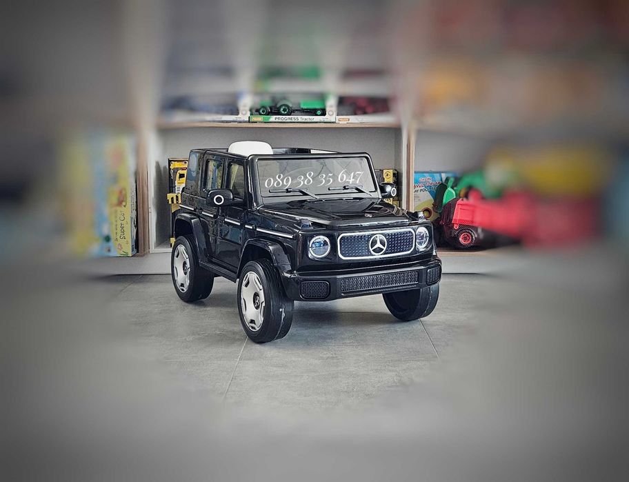 ТОП ЦЕНА!НОВО!Акумулаторен джип Mercedes EQG с 12Vбатерия,EVA гуми,USB