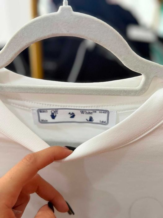Tricou OFF WHITE alb mărimea S