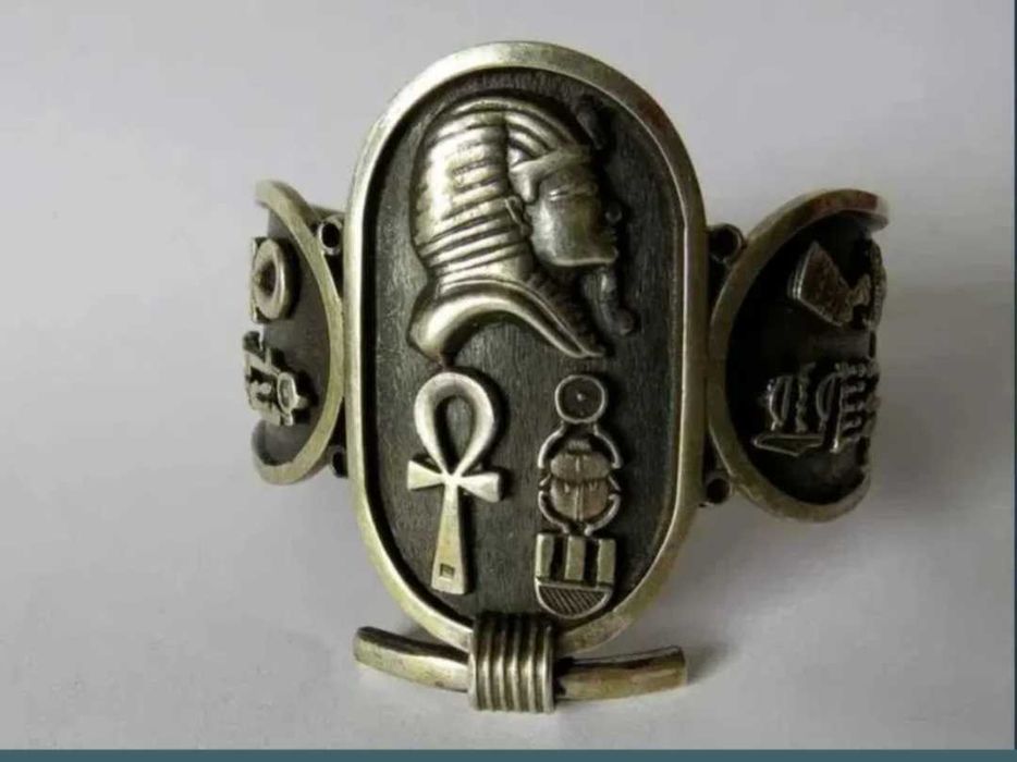 Bratara de  artizan egiptean argint masiv