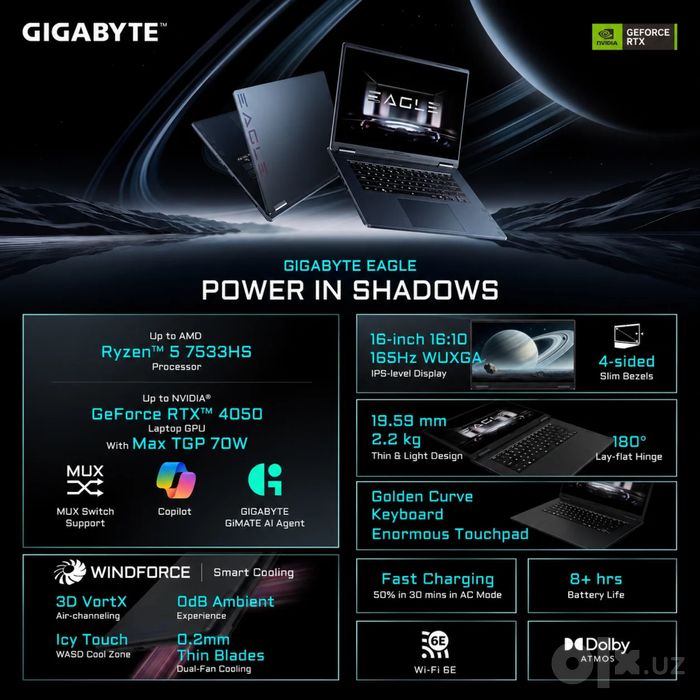 Gigabyte Eagle R5-7535HS Rtx 4050
