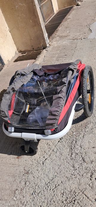 Продавам велосипедно ремарке / детска количка Hamax Traveller за 2 деца