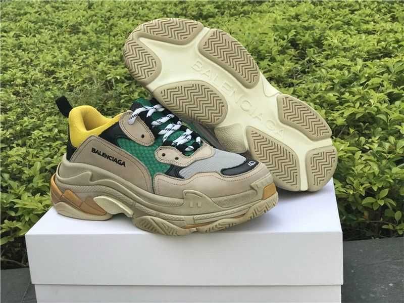Balenciaga Triple S - Grey/Tan/Olive