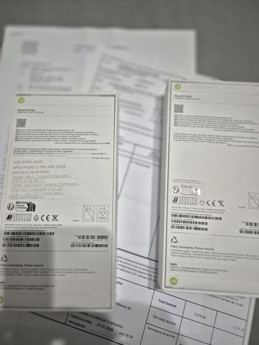 Iphone 17 Pro 256gb - Sigilat - BLUE/SILVER - Factura