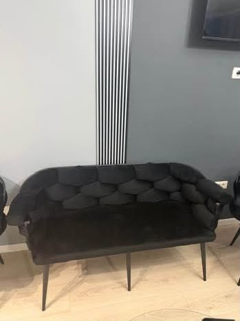Set canapea și 2 scaune catifea