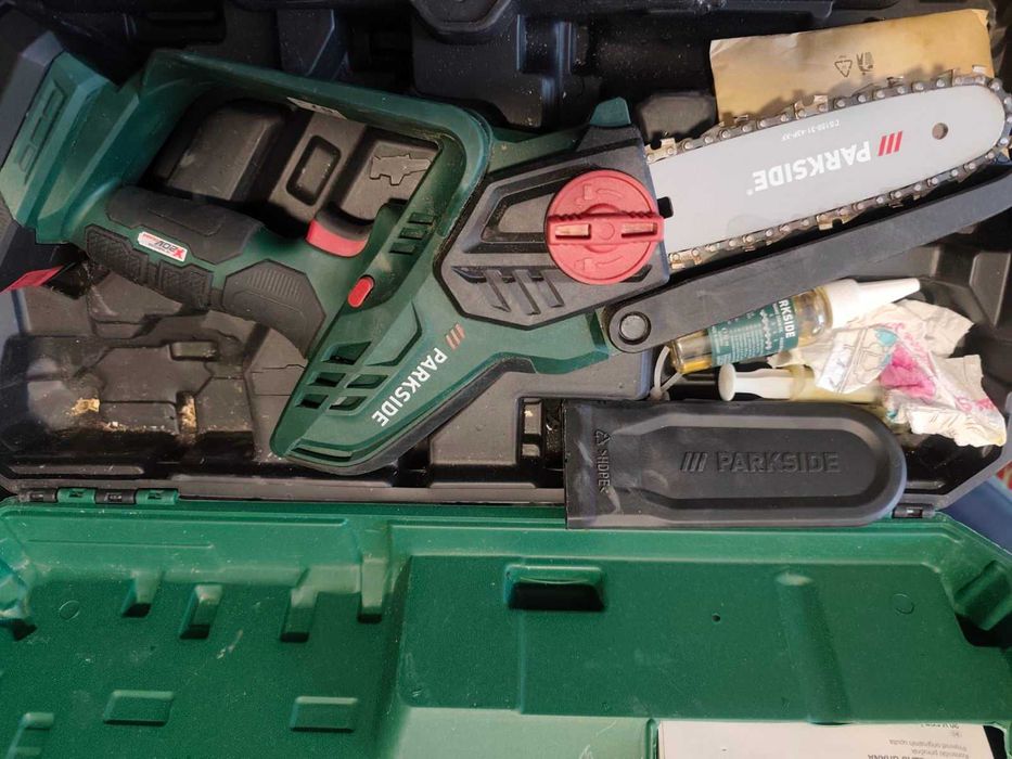 Верижен трион с батерия за клони parkside x20v Paghs 20 Li A1