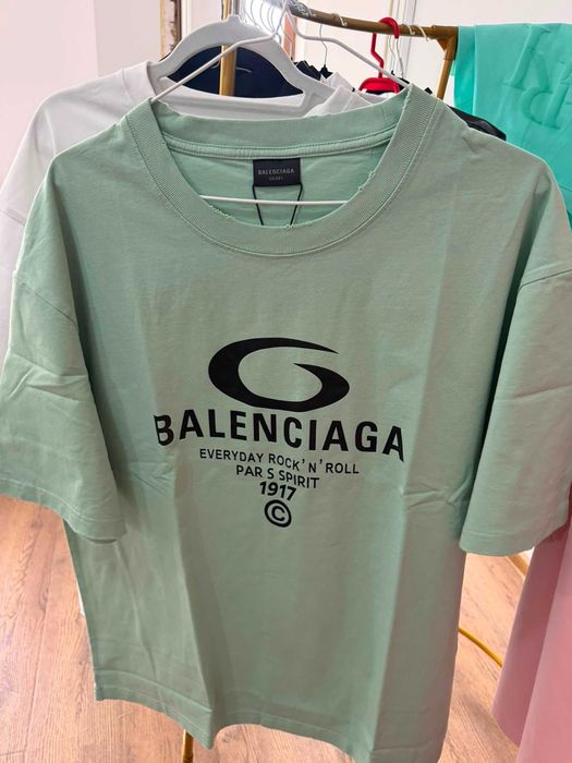 Tricou Balenciaga verde marimea L