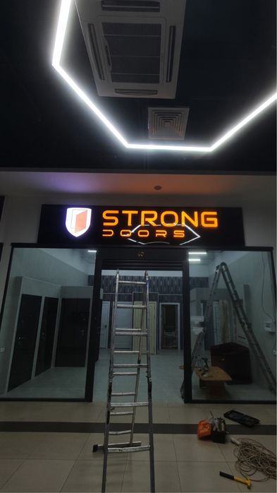 Наружная Реклама Tashqi Reklama Bo'rtma Xarflar Bukva Banner