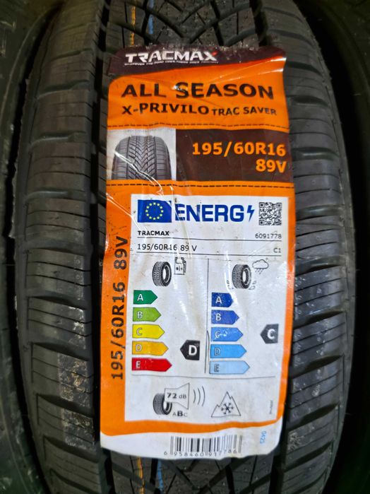 Anvelope VARA IARNA M+S - 195/60/16 - TRACMAX - NOI - DOT 2023 !
