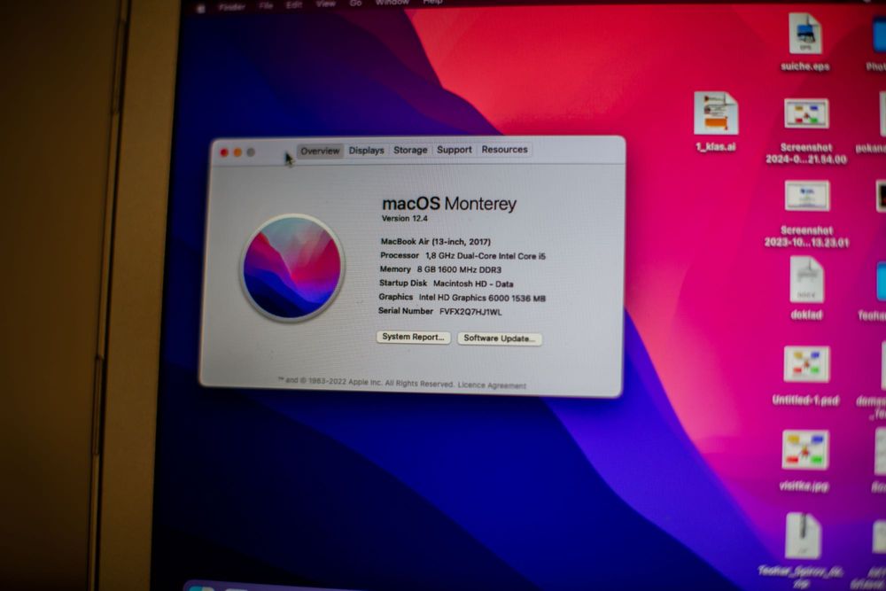 MacBook Air (13-inch, 2017), i5, 256 gb