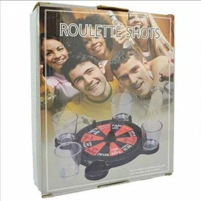 Забавна Игра Рулетка с шотове, 4 броя чаши