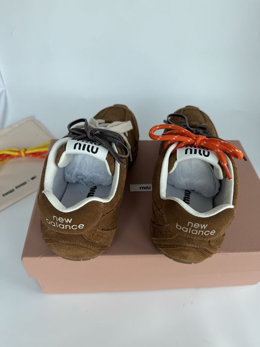 Adidasi miu miu new balance piele intoarsa