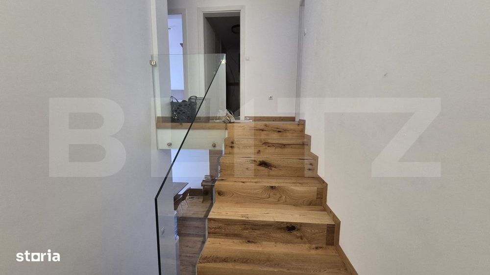 Casa cu 3 dormitoare, 100 mp, teren 202 mp, zona Baritiu