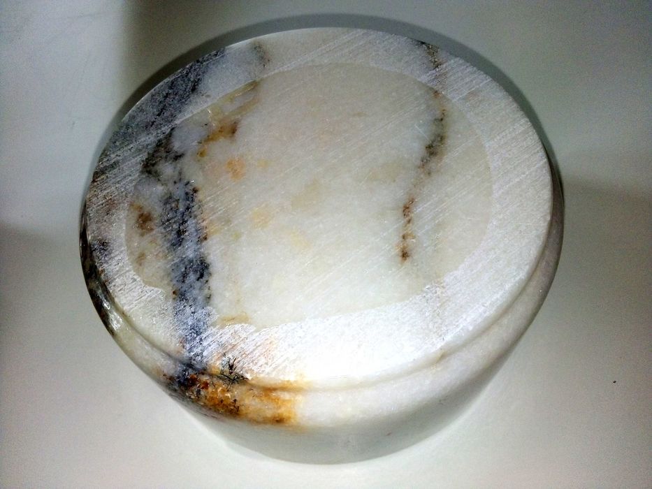 Стара мраморна кутия + голям масивен пепелник