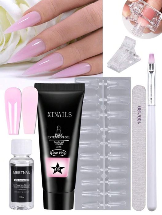 Комплект за изглаждане с гел / дехидрататор/ проймир / риоувър за гел